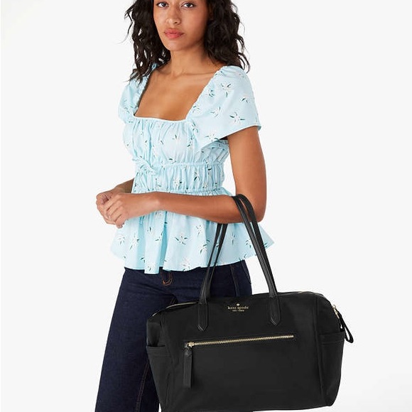 Kate Spade Black Nylon Chelsea Large Duffle - Picture 7 of 9
